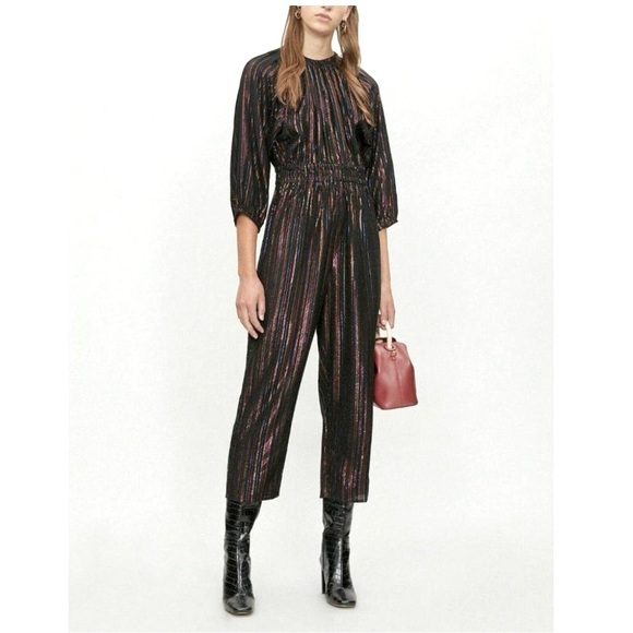 Apiece Apart Pants - Apiece Apart Quincy Metallic Jumpsuit Onesie Formal Party Mobwife